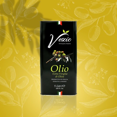 5 litri Olio Evo italiano - Campagna olearia 2022-2023